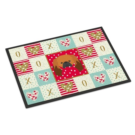 Carolines Treasures 24 x 36 in. Pekingese Love Indoor or Outdoor Mat CK5225JMAT